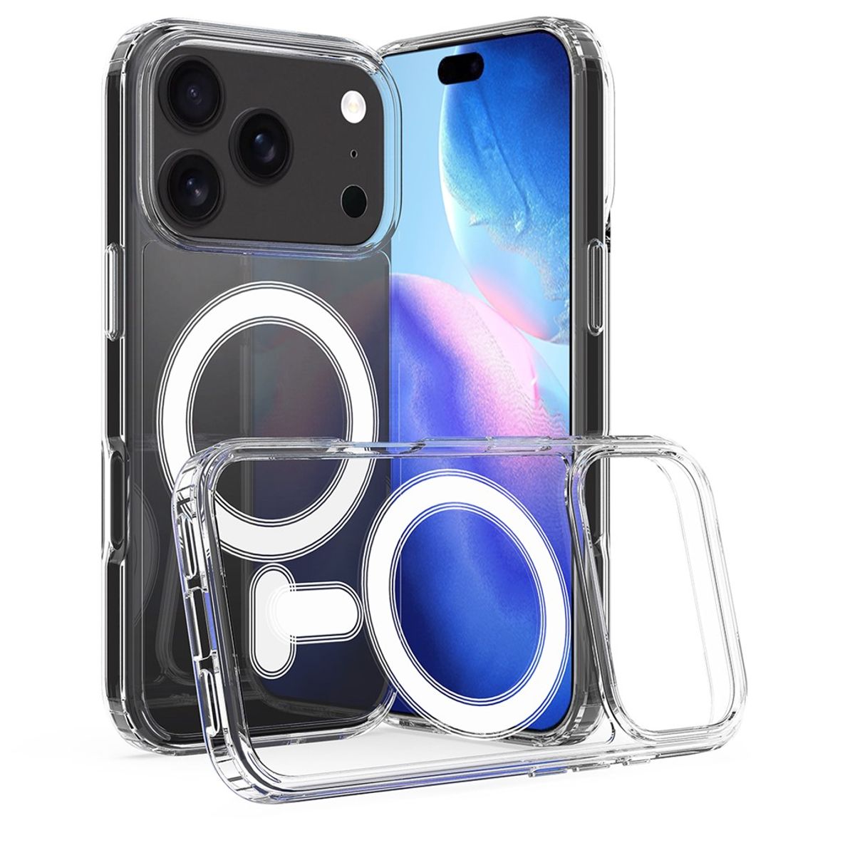 GENERICO - Forro Funda Protector Acrilico magnetico Para iphone 17 pro max