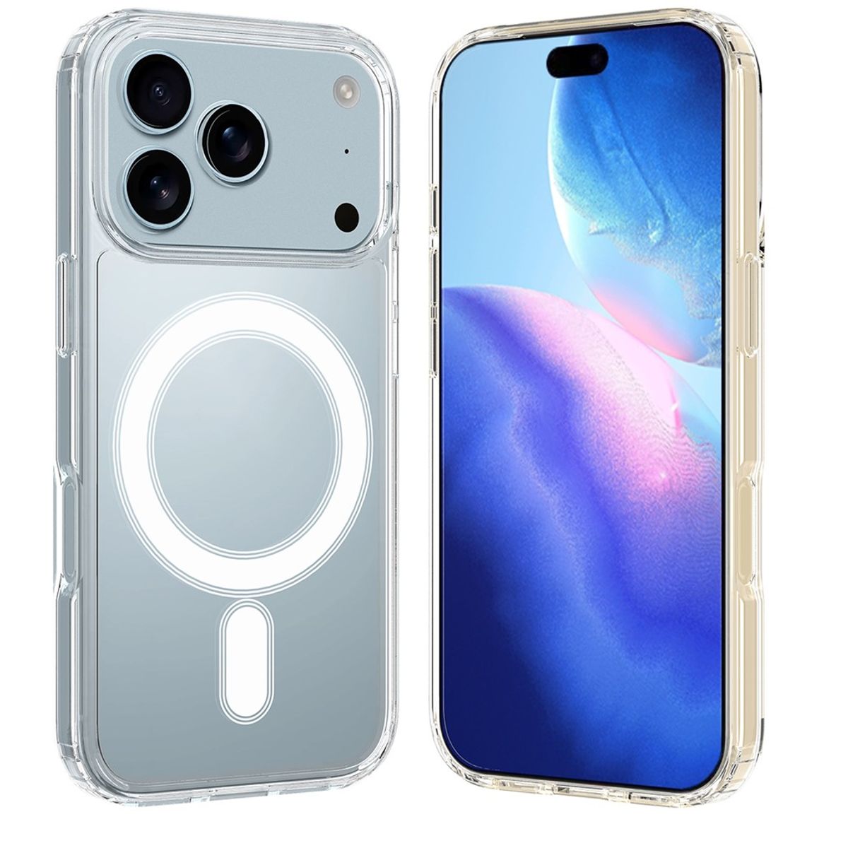 GENERICO - Forro Funda Protector Acrilico magnetico Para iphone 17 pro max