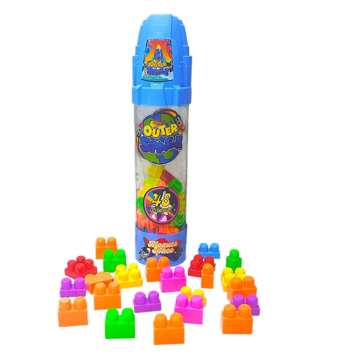 GENERICO - Armatodo Cohete Bloques 48 Piezas Juego Didactico Niños