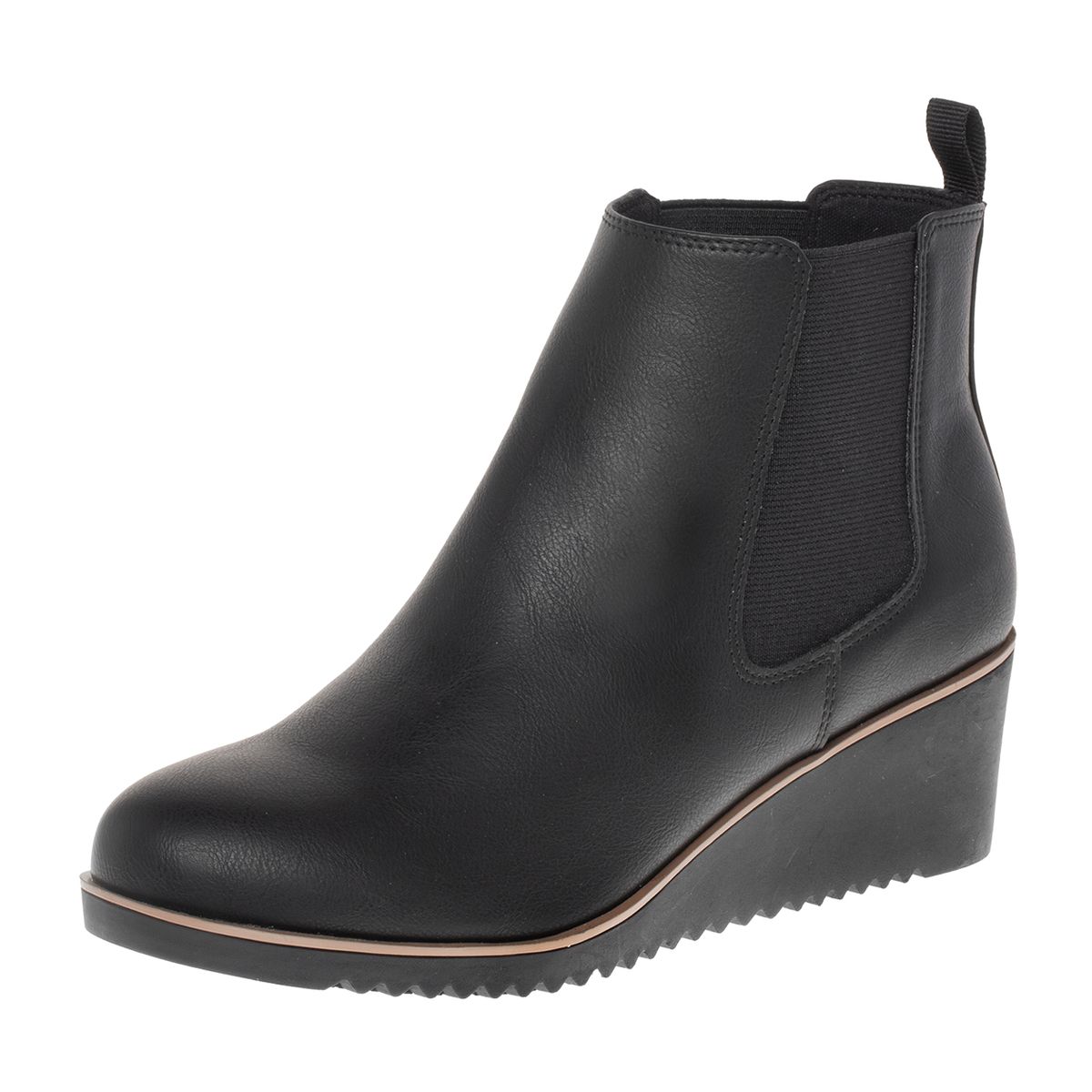 COMFORT PLUS - Botines Chelsea Para Mujer Negro Comfort Plus 201136