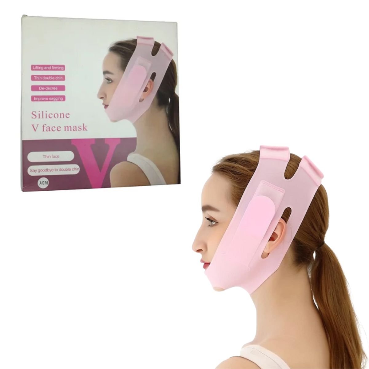 GENERICO - Banda Reafirmante de Barbilla para Reducir Papada y Reafirmar el Rostro