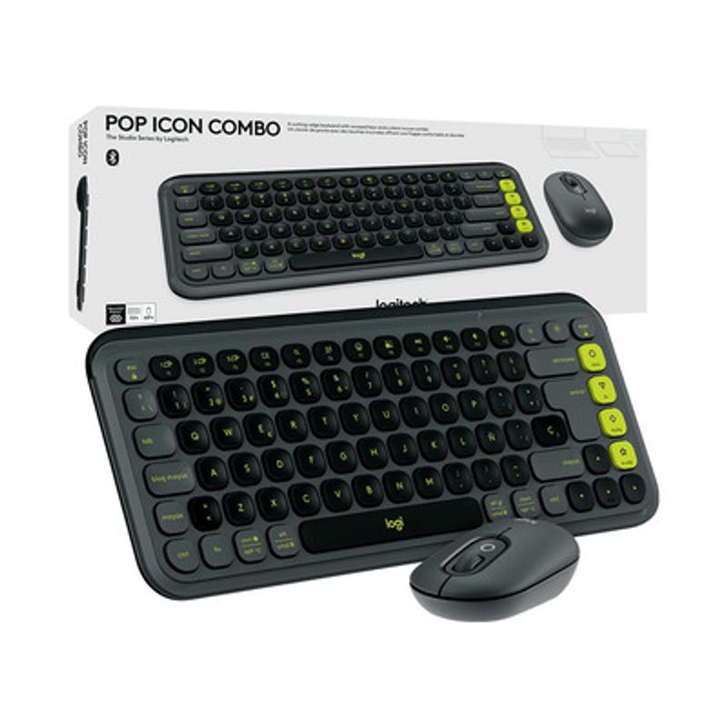 LOGITECH - Combo Logitech Teclado + Mouse Pop Icon Graphite