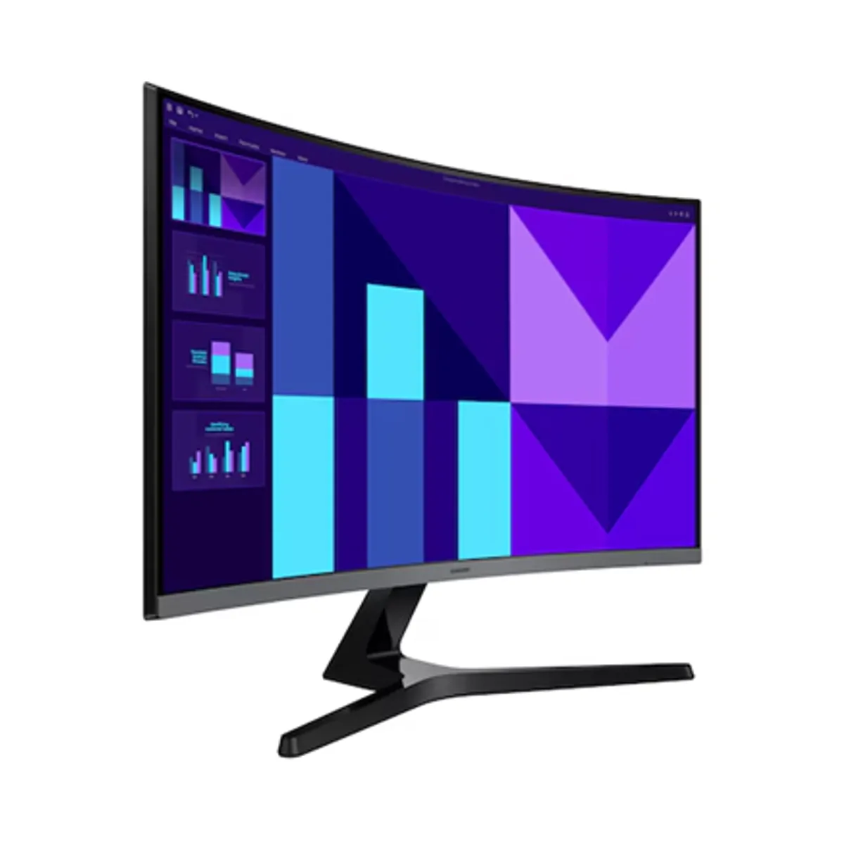 SAMSUNG - Monitor Curvo Samsung 27 Full HD 100Hz HDMI + VGA + Salida Audífonos LS27D390GANXZA