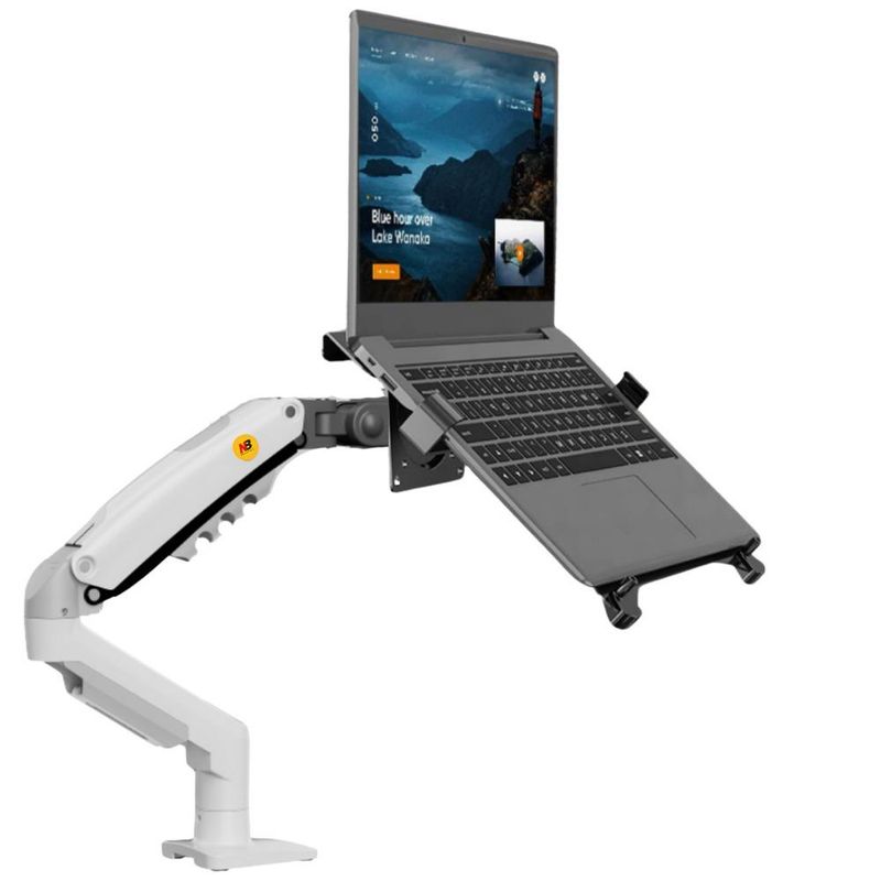 NB NORTH BAYOU - Soporte Base Brazo Laptop North Bayou Ergonomica Blanco