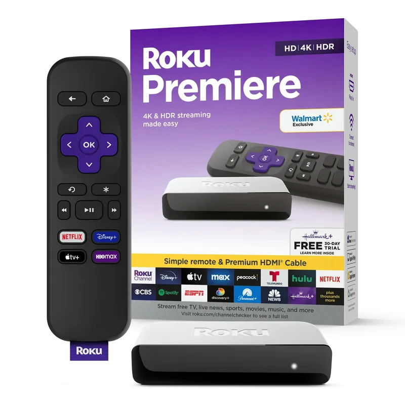 ROKU - Roku Premiere 4K HDR HD 3920 Streaming Control Remoto Hdmi Blanco