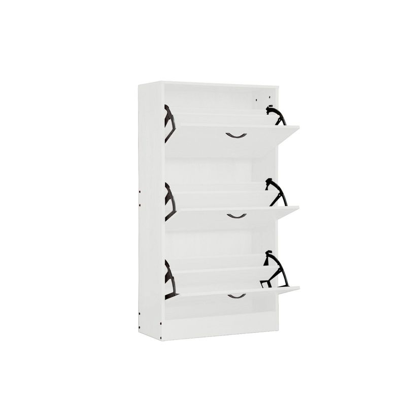 DIMATEX LEON - Organizador Zapatos Madera MDF Hasta 12 pares Refnicanor Blanco