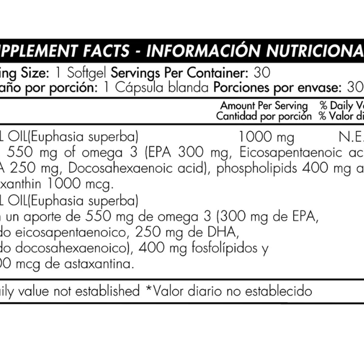 HEALTHY AMERICA - MULTIVITAMINICO + OMEGA 1000MG X 30 U/ RED KRILL
