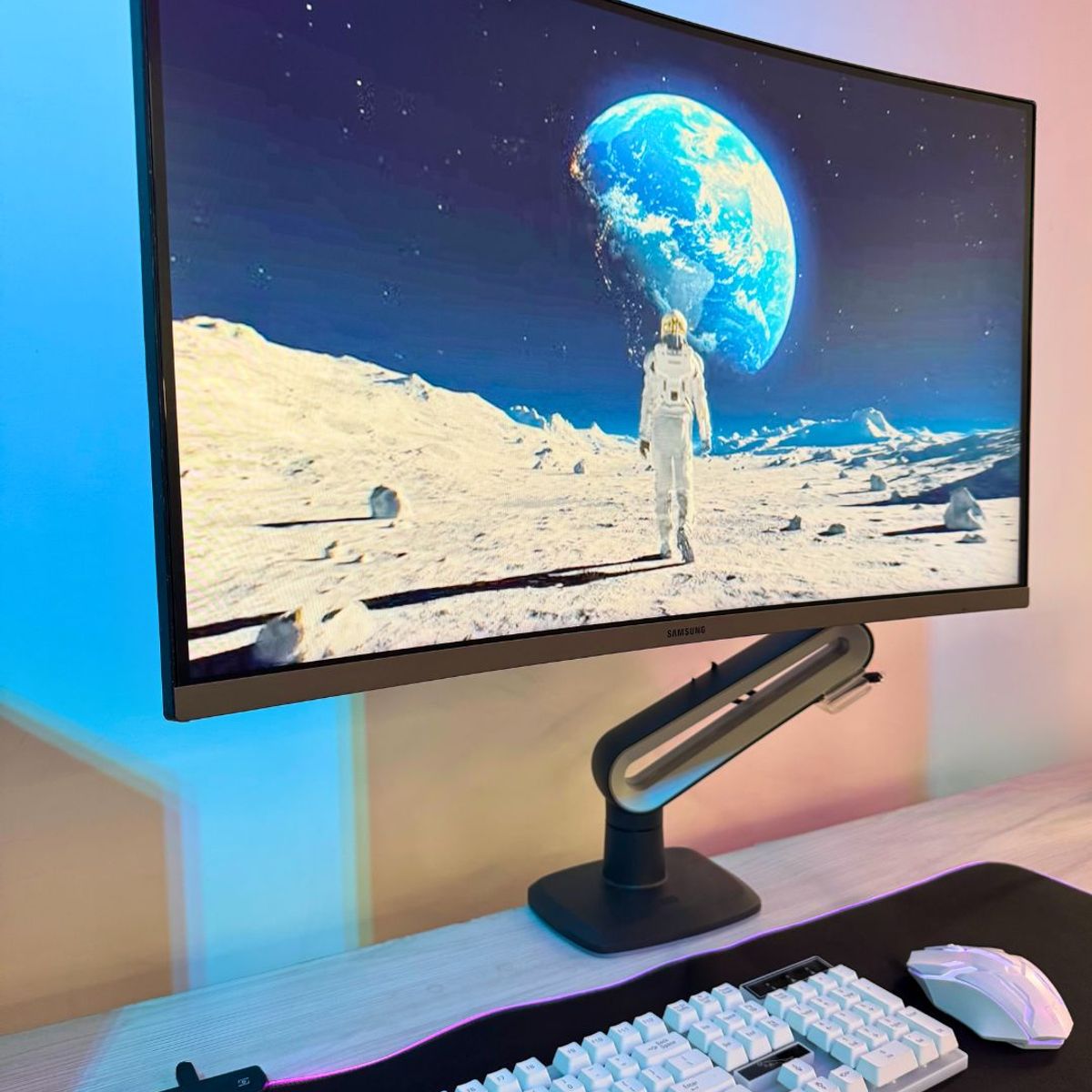 NORTH BAYOU - Soporte Monitor Gamer Nb A6 27 A 50 Pulgadas