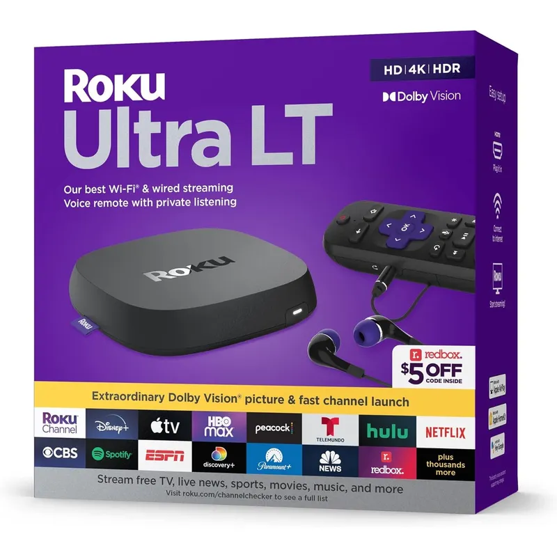 ROKU - Roku Ultra LT HD 4K HDR Dolby Vision