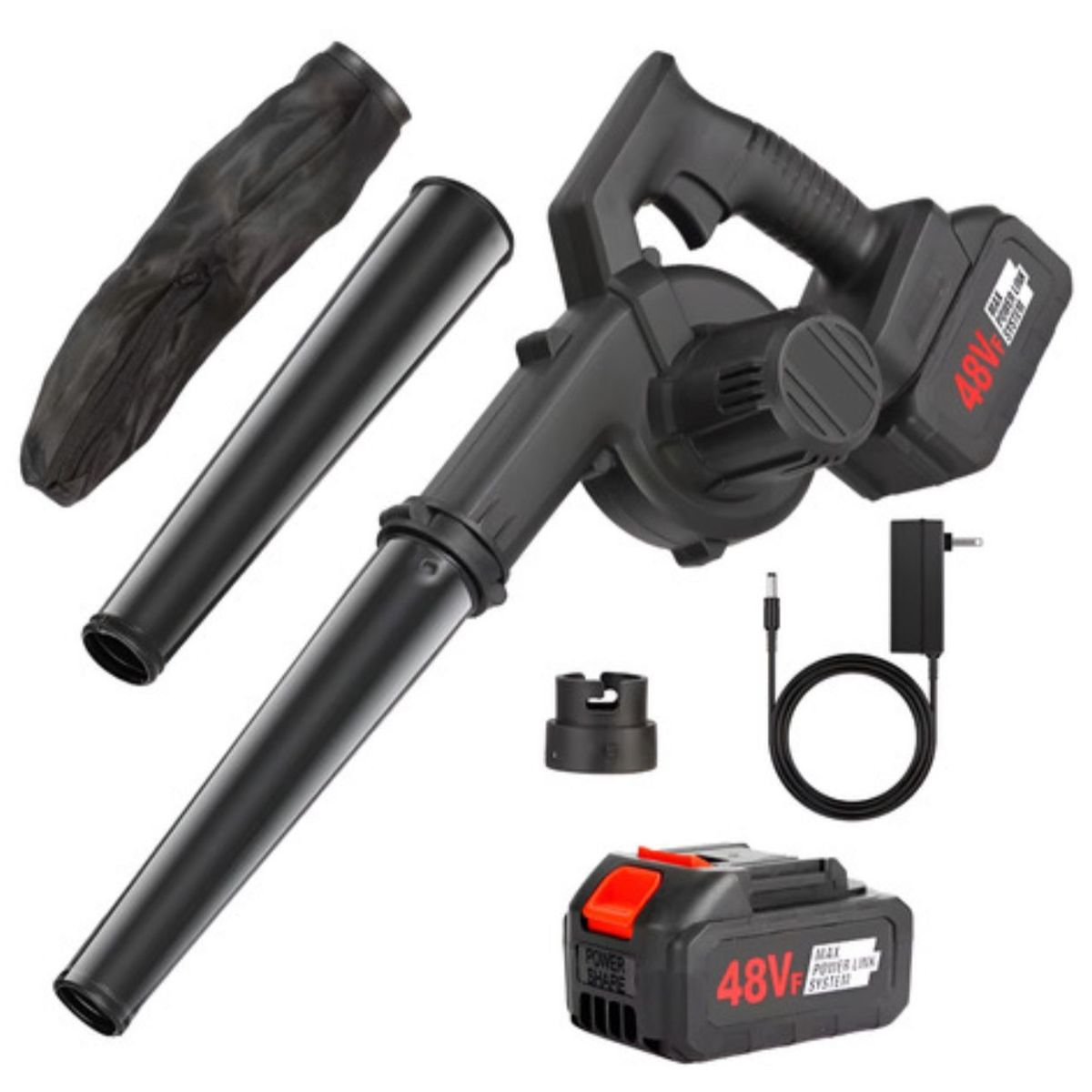 GENERICO - Sopladora Aspiradora Portátil  Recargable Inalámbrica 48V