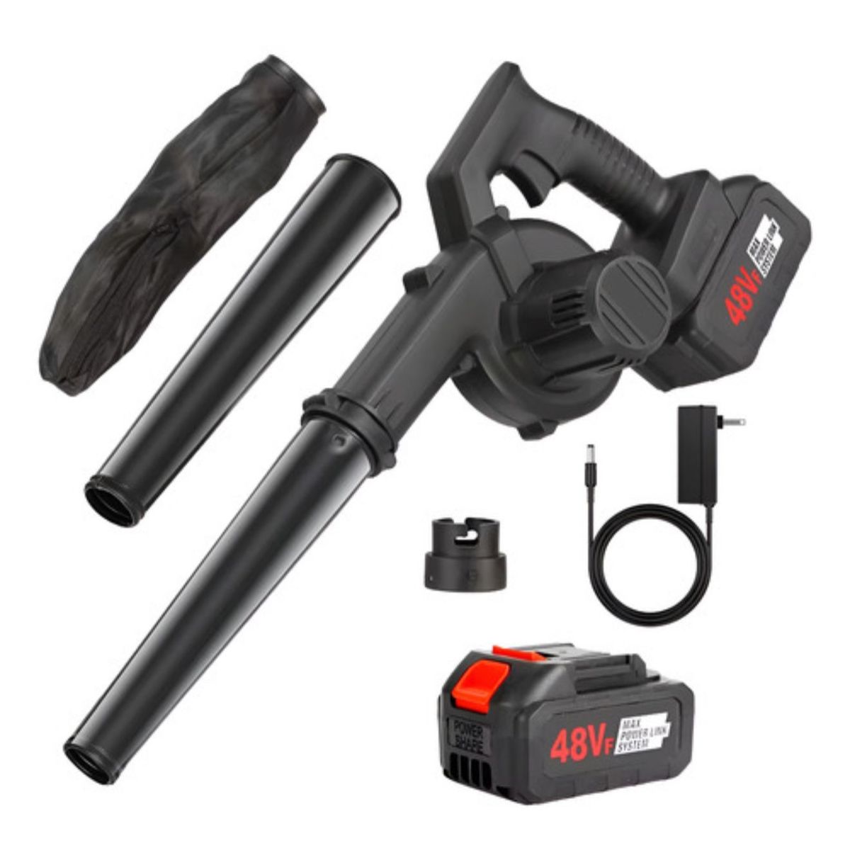 GENERICO - Sopladora Aspiradora Portátil  Recargable Inalámbrica 48V