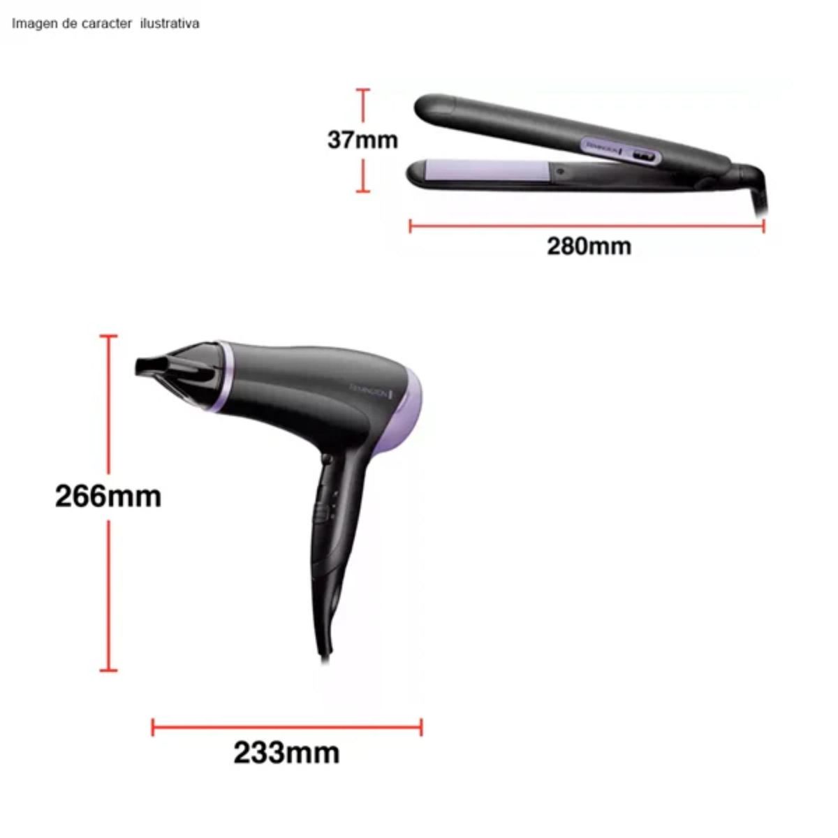 REMINGTON - Combo Secador + plancha D3016GP10F Remington