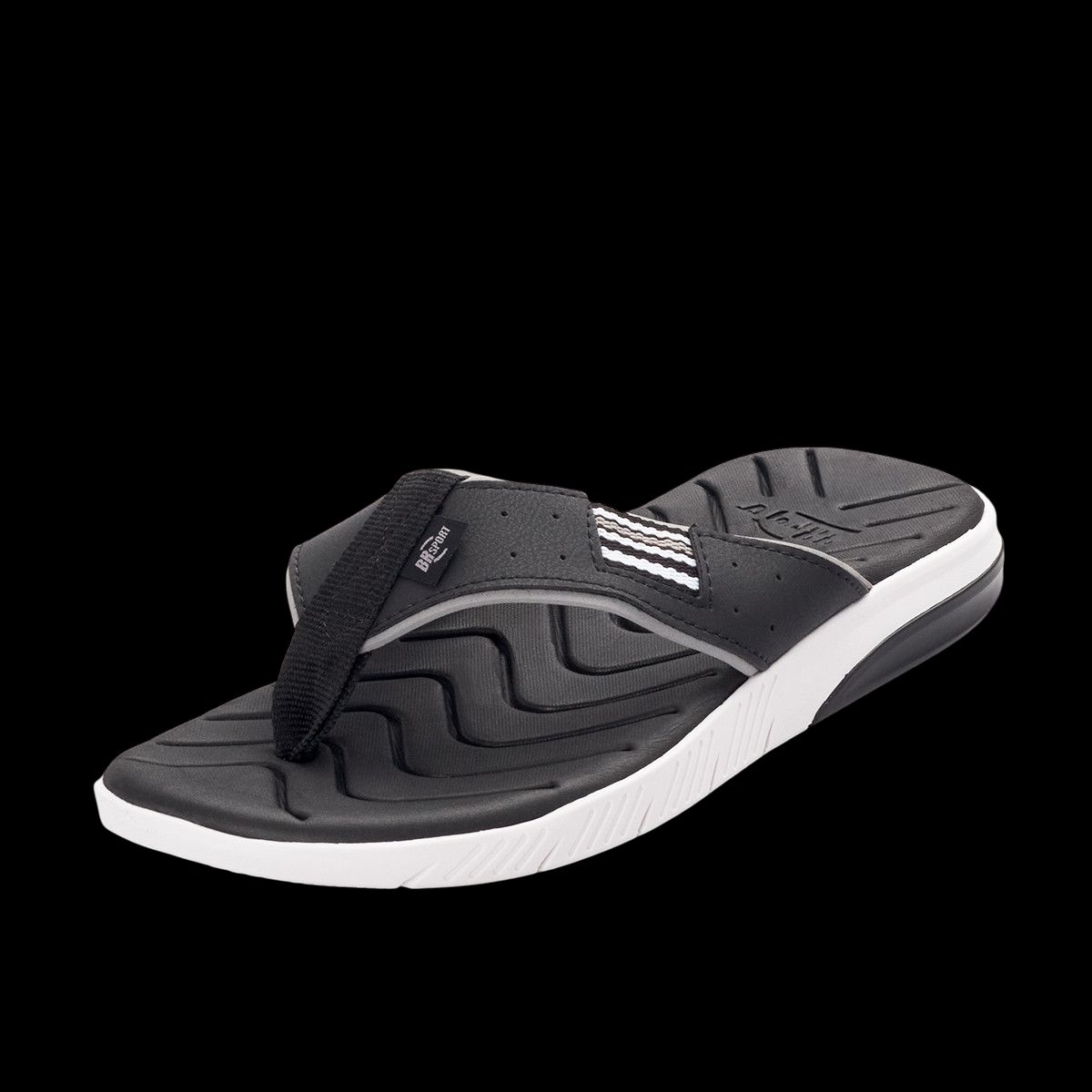 SKY WALK - Sky Walk Sandalia Plana para Hombre 6631372251-427NEGRO