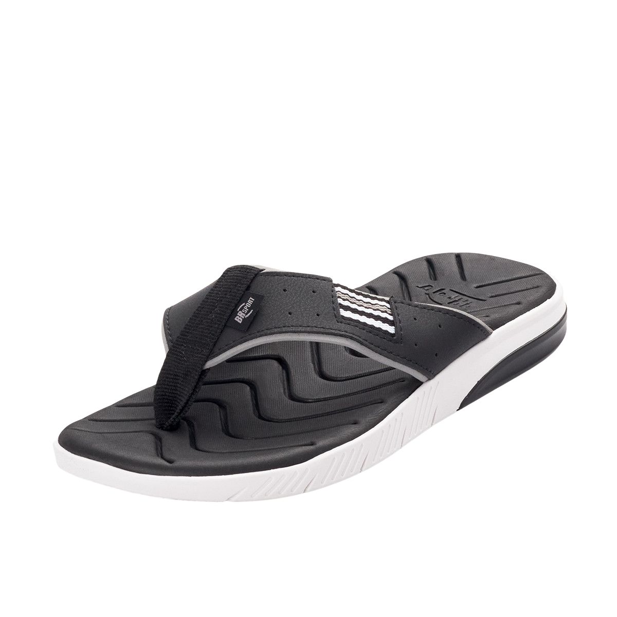 SKY WALK - Sky Walk Sandalia Plana para Hombre 6631372251-427NEGRO