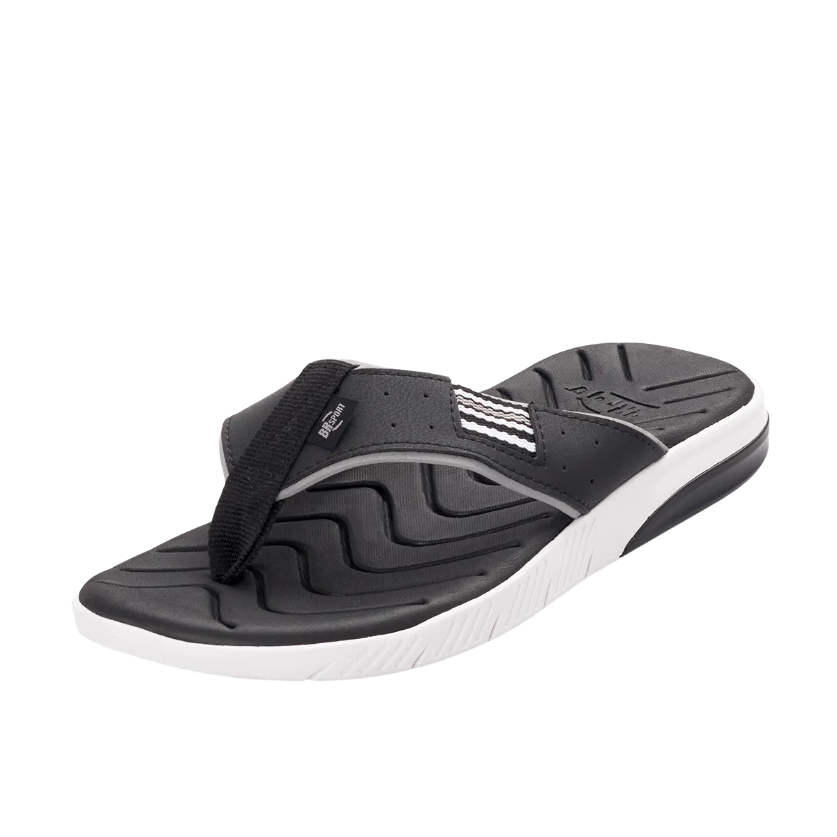SKY WALK - Sky Walk Sandalia Plana para Hombre 6631372251-427NEGRO