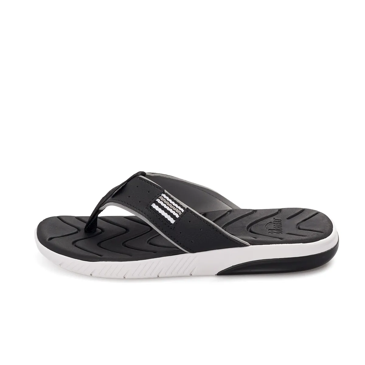 SKY WALK - Sky Walk Sandalia Plana para Hombre 6631372251-427NEGRO
