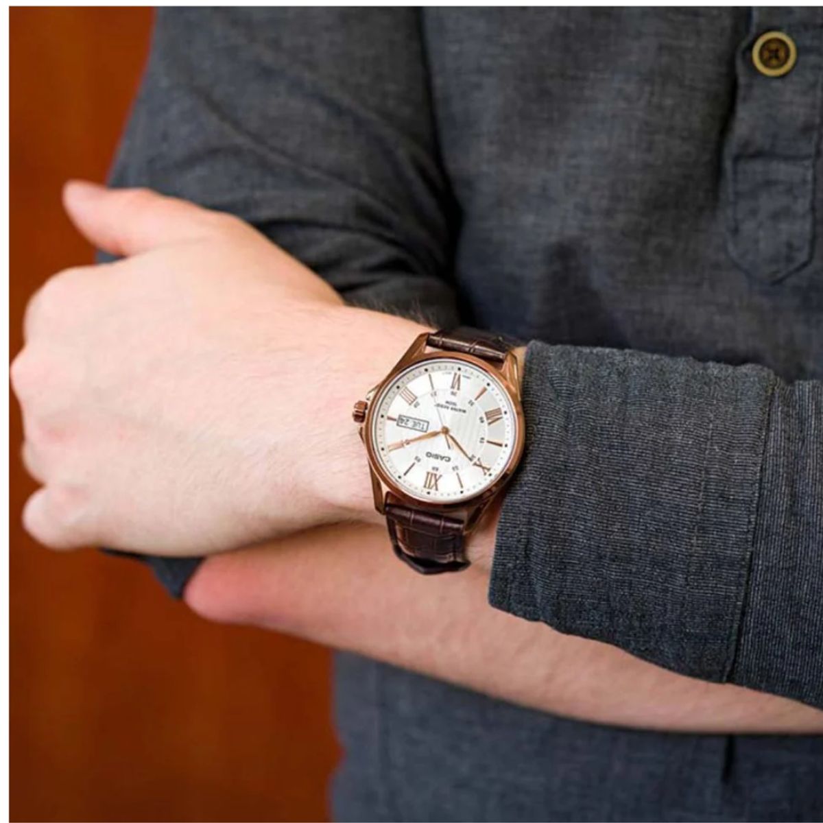 CASIO - Reloj Casio Con Calendario  Mtp-1384l-7a Para Hombre