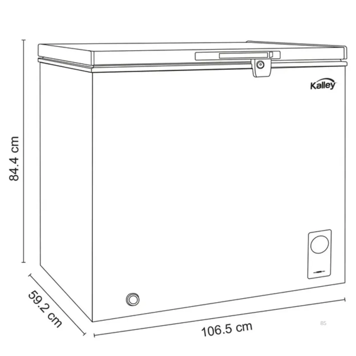 KALLEY - Congelador Horizontal KALLEY Dual 293 Litros K-CH293L Blanco