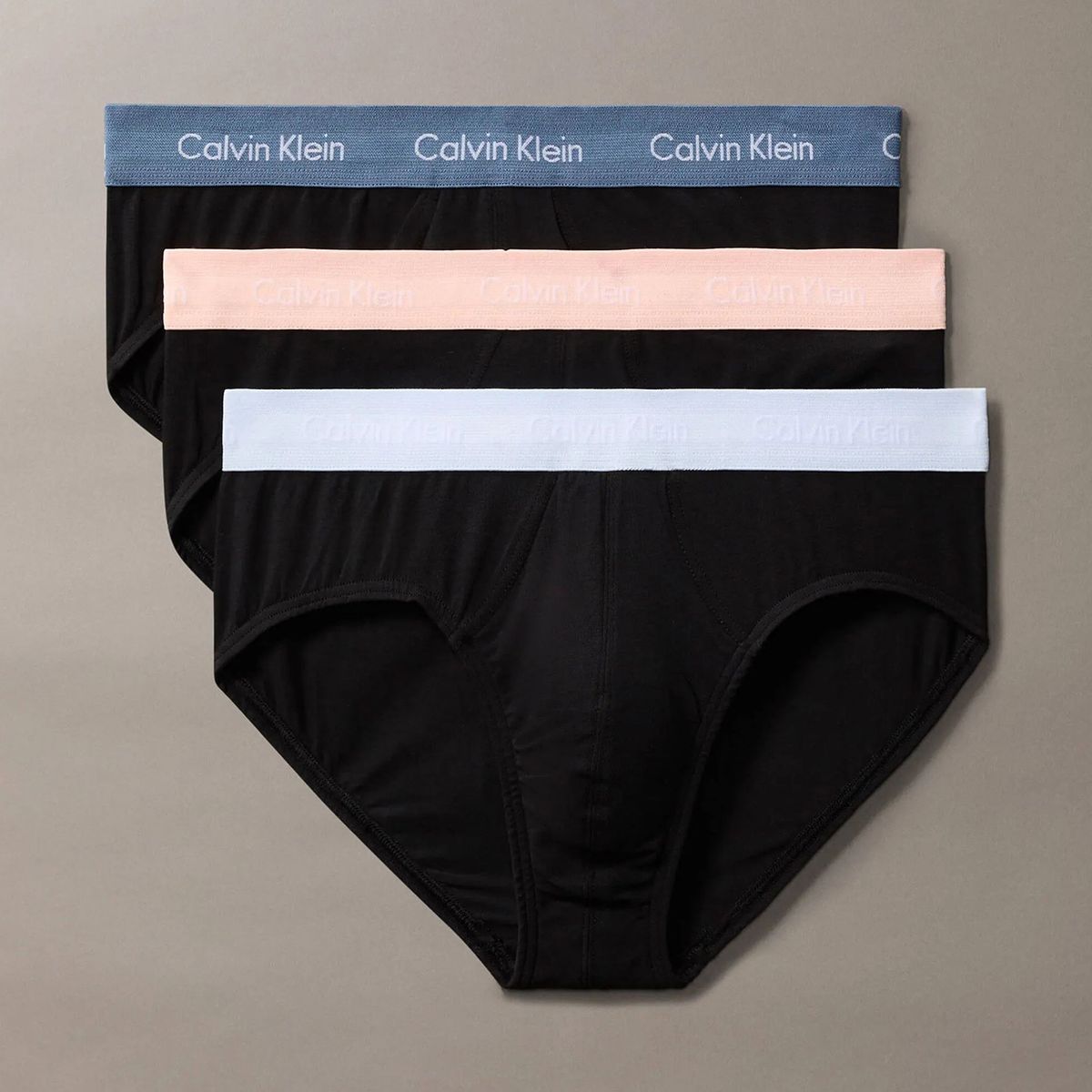 CALVIN KLEIN - Pack negro de 3 slips - Cotton Stretch Wicking Calvin Klein