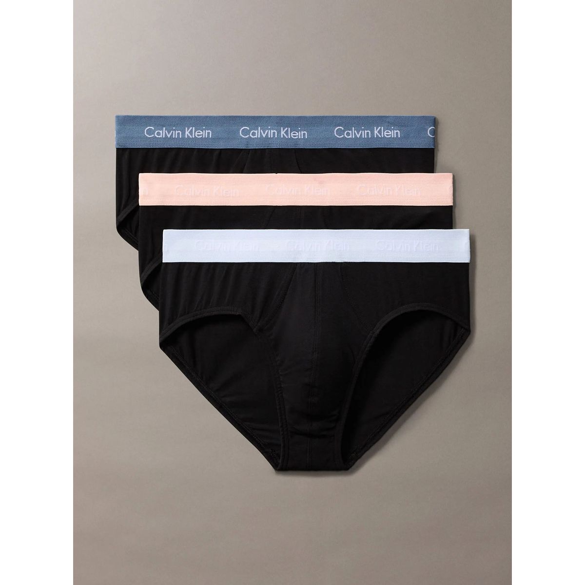 CALVIN KLEIN - Pack negro de 3 slips - Cotton Stretch Wicking Calvin Klein