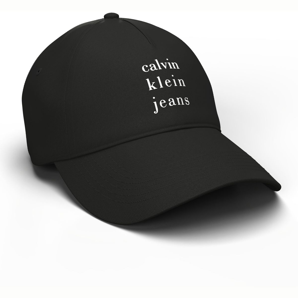 CALVIN KLEIN - Gorra negra de algodón con logotipo Calvin Klein