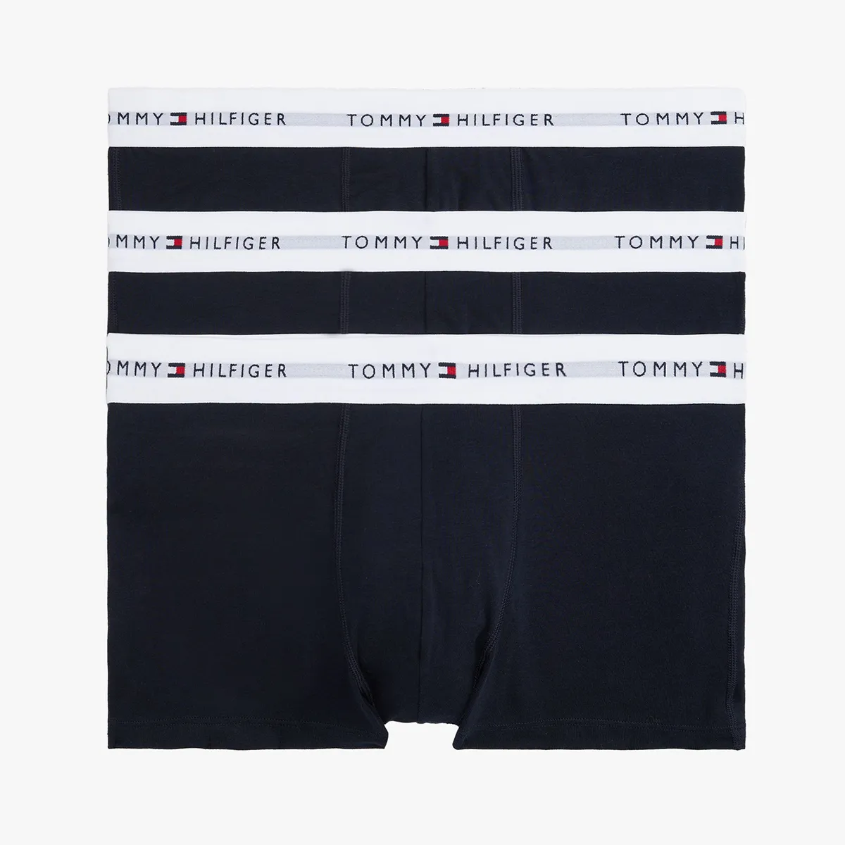 TOMMY HILFIGER - Pack azul de 3 calzoncillos Essential con inscripción Tommy Hilfiger
