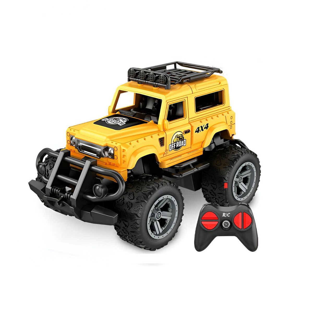 GENERICO - Carro Control Remoto Todo Terreno Jeep Recargable + Baterias