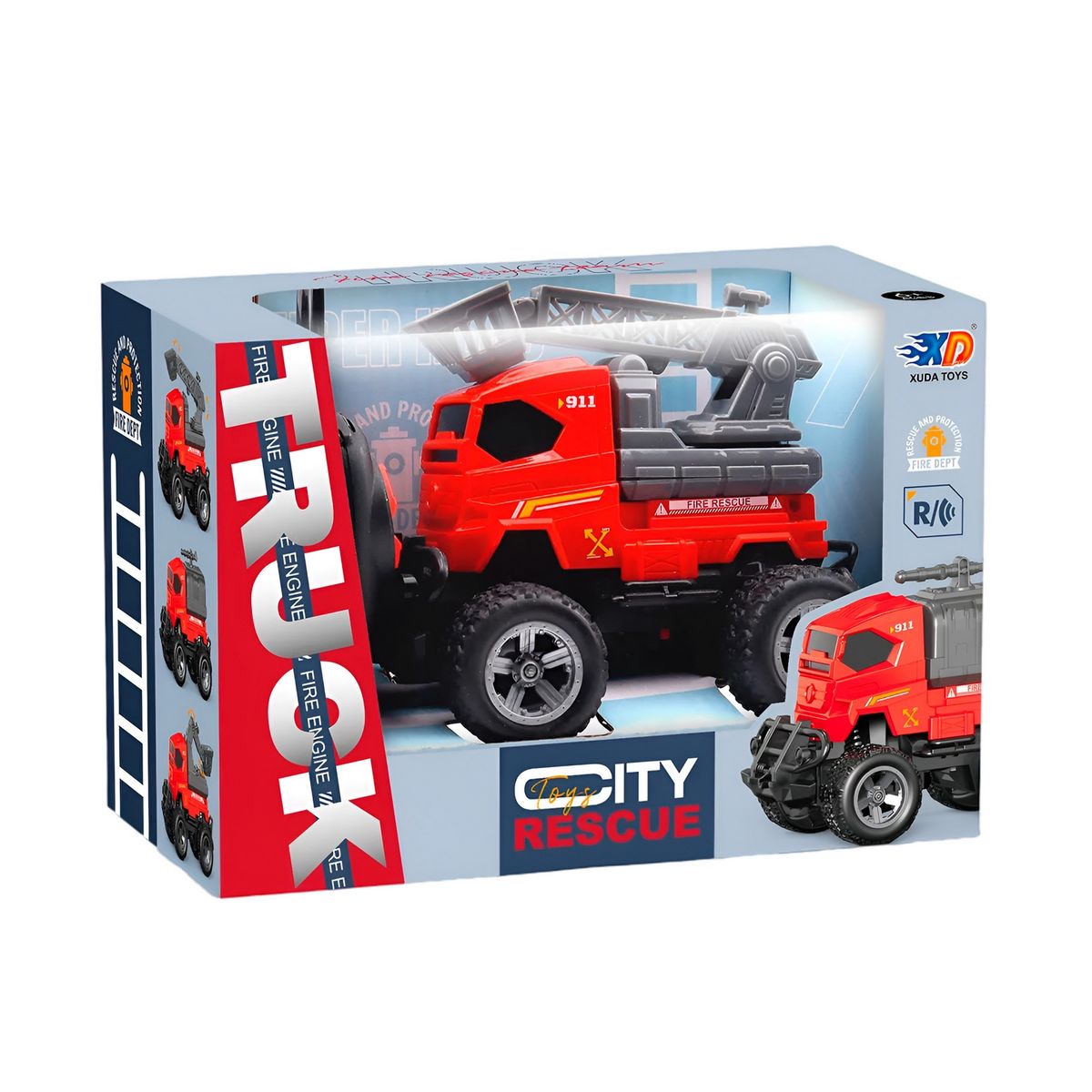 GENERICO - Carro Control Remoto Bombero City Recargable + Baterias