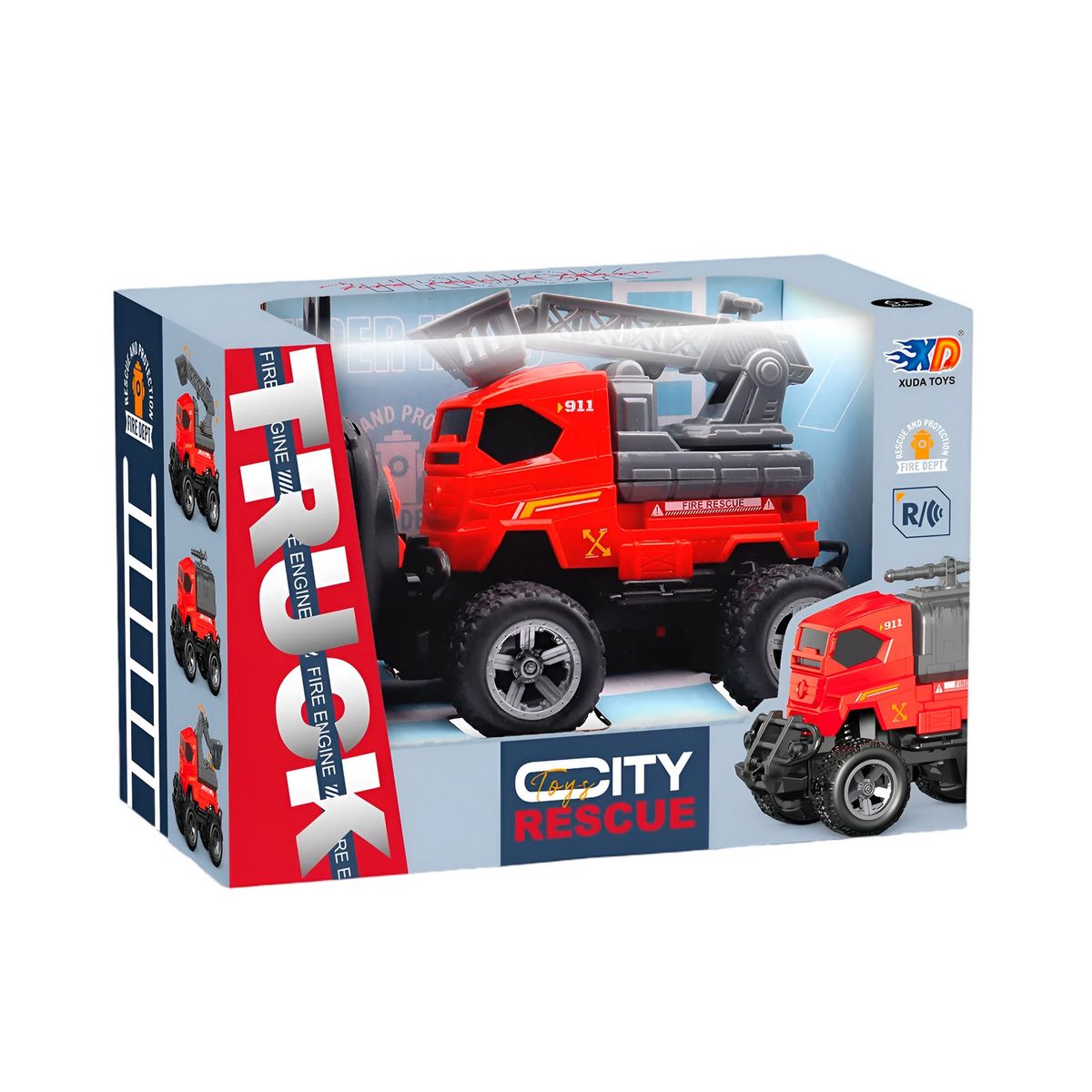 GENERICO - Carro Control Remoto Bombero City Recargable + Baterias