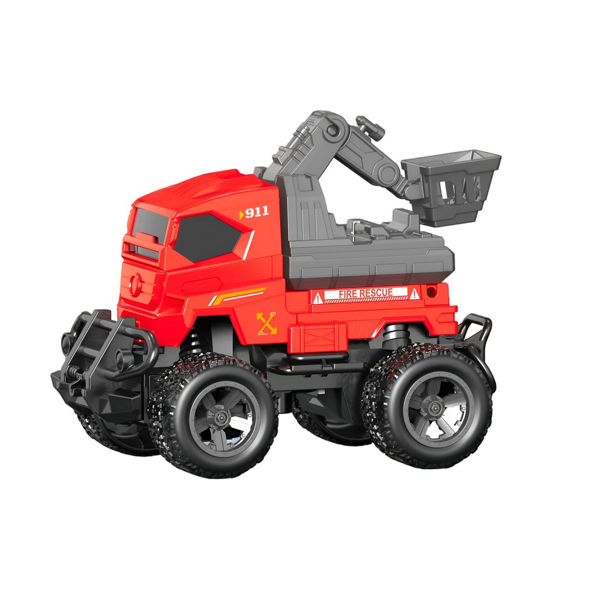 GENERICO - Carro Control Remoto Bombero City Recargable + Baterias