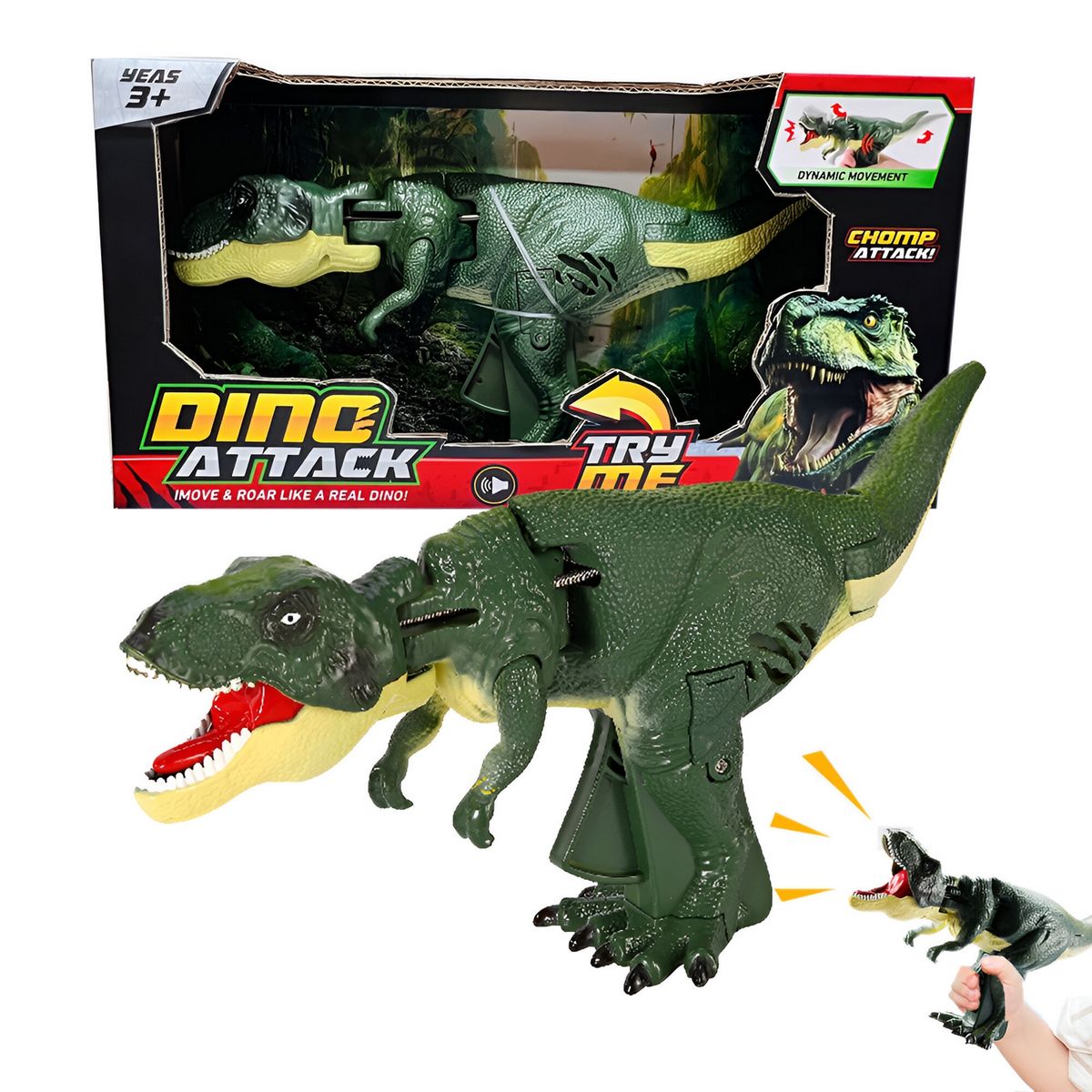 GENERICO - Dinosaurio Rex Mordedor Coleccionable Sonidos Juguete