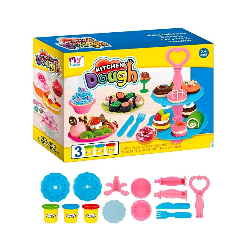 GENERICO - Set  Kit Fabrica De Comida Postres Plastilina Juguete