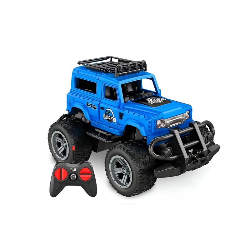 GENERICO - Carro Control Remoto Todo Terreno Jeep Recargable + Baterias