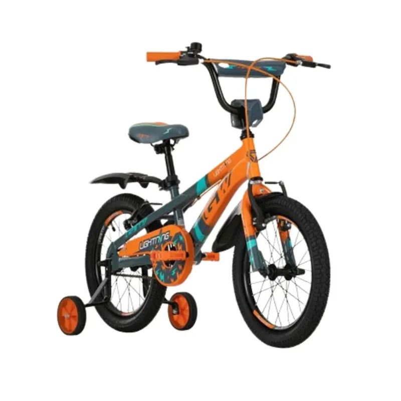 GW - Bicicleta para  niños rin 16 GW Lightning 4 a 6 años Naranja