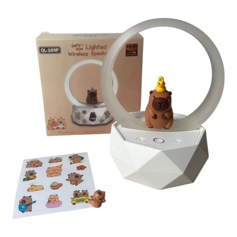 GENERICO - Lámpara Y Parlante Cafe Bluetooth Para Niños Y Niñas
