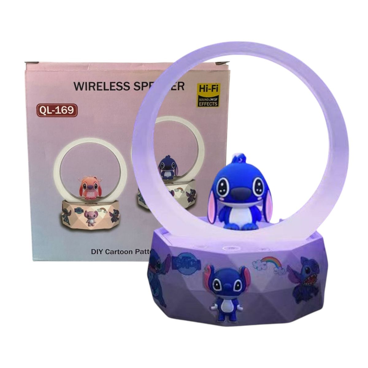 GENERICO - Lámpara Y Parlante Azul Bluetooth Para Niños Y Niñas