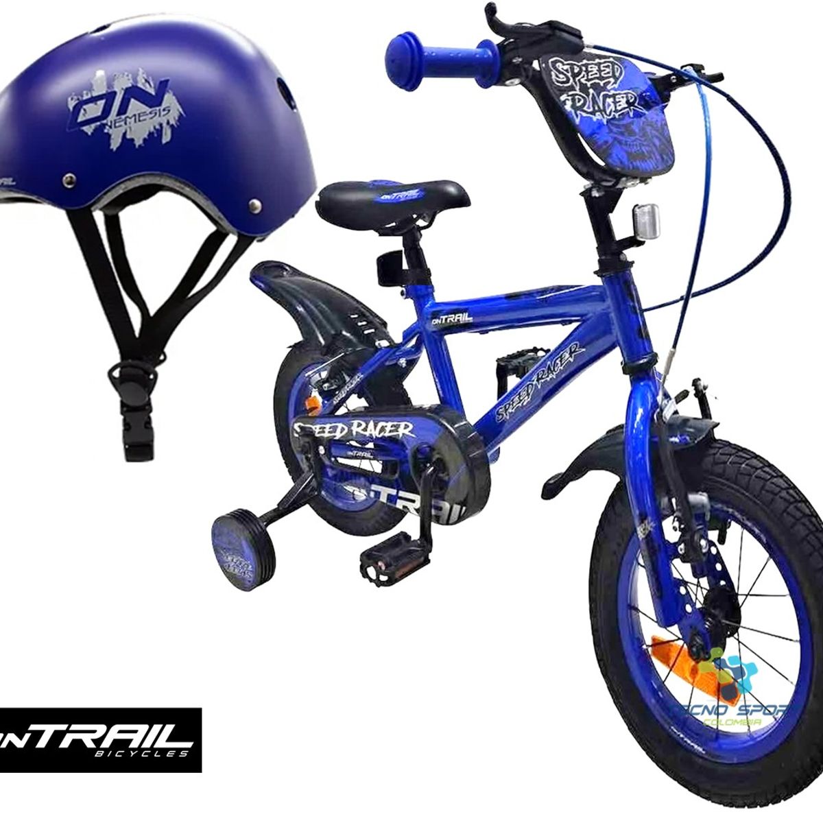 ONTRAIL - Bicicleta + Casco Niño Niña Ontrail Rin 16 Con Accesorios
