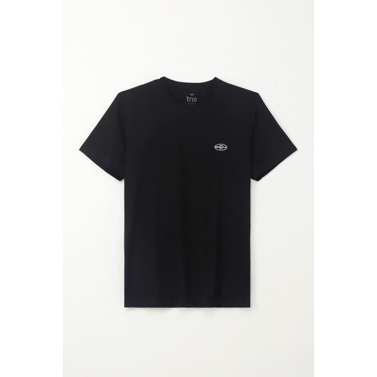 TENNIS - Camiseta básica manga corta negra para hombre