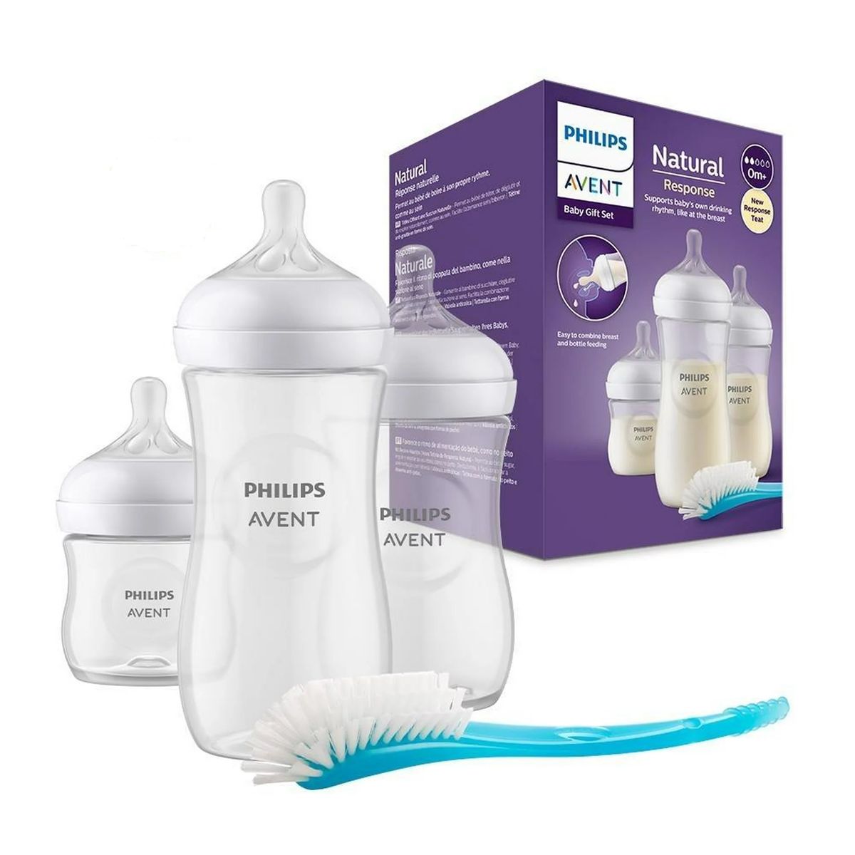 AVENT - Combo Teteros 4 Piezas Philips Avent + Vaso Entrenador 5 Oz