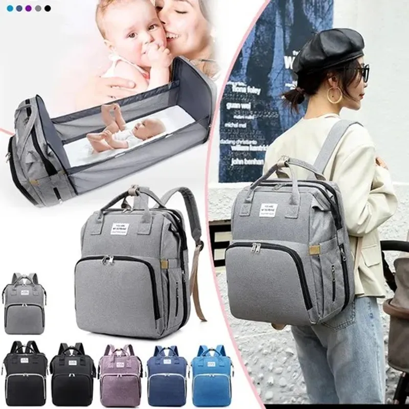LANZURY IMPORTACIONES - Pañalera Para Bebés Cuna Impermeable - GRIS