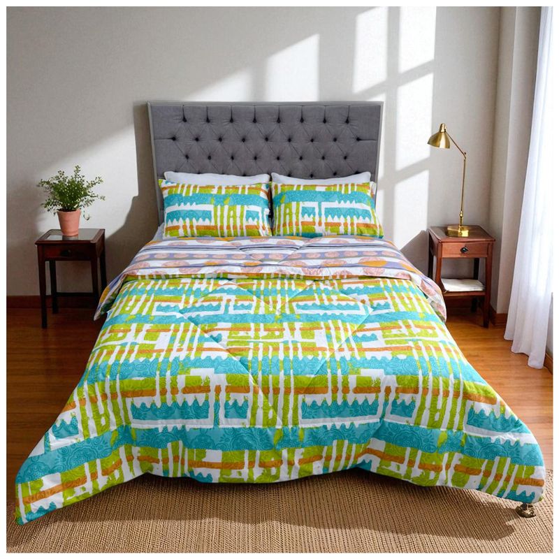 HOGARETO - Edredón Doble Faz Selva Cama Doble 140x190cm