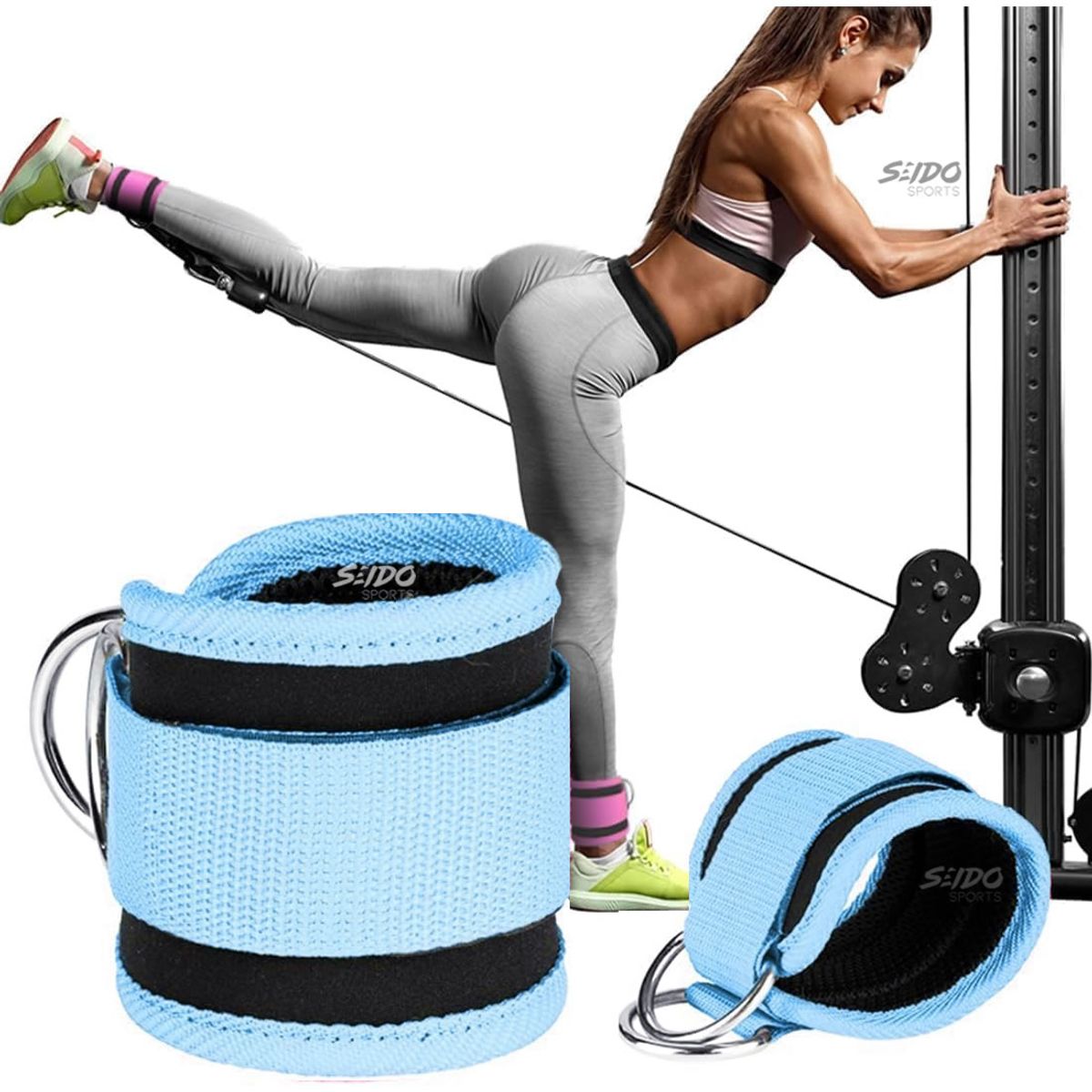 GENERICO - Arnes Agarre Tobillo Grillete Tobillera Fitness Tonifica Gym