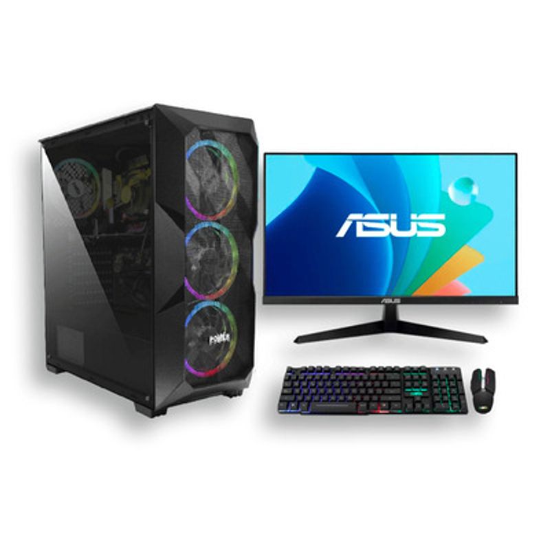GENERICO - Computador Gamer R5 5600XT - RTX 5050 - 16GB D4 - 1TB + Monitor, teclado y Mouse