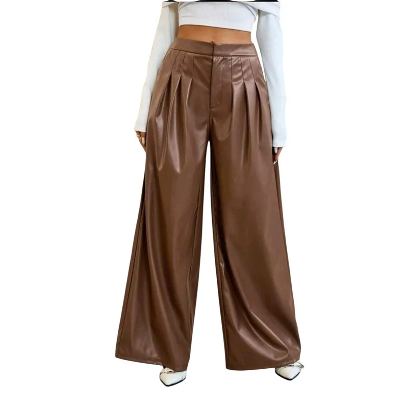 PAATAL - PANTALON PALAZZO CUERINA