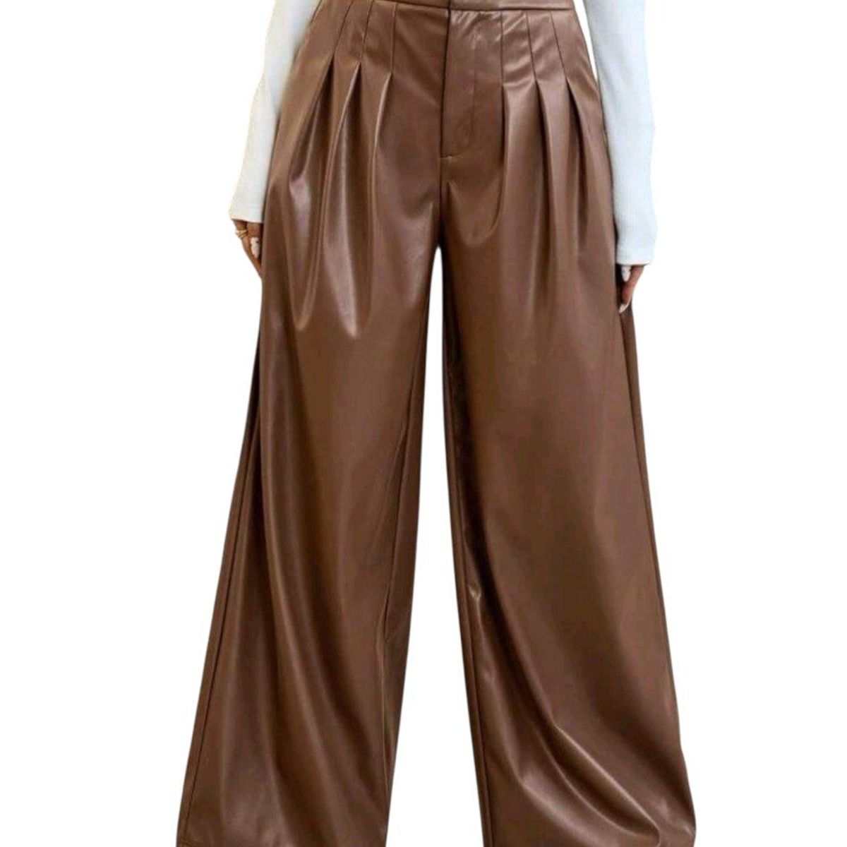 PAATAL - PANTALON PALAZZO CUERINA