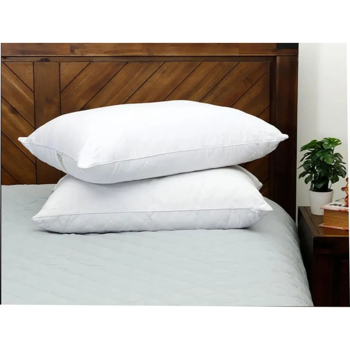 DORMIPUFF - Almohada Hotelera Siliconada Combo x4 unidades medida 50x75cm