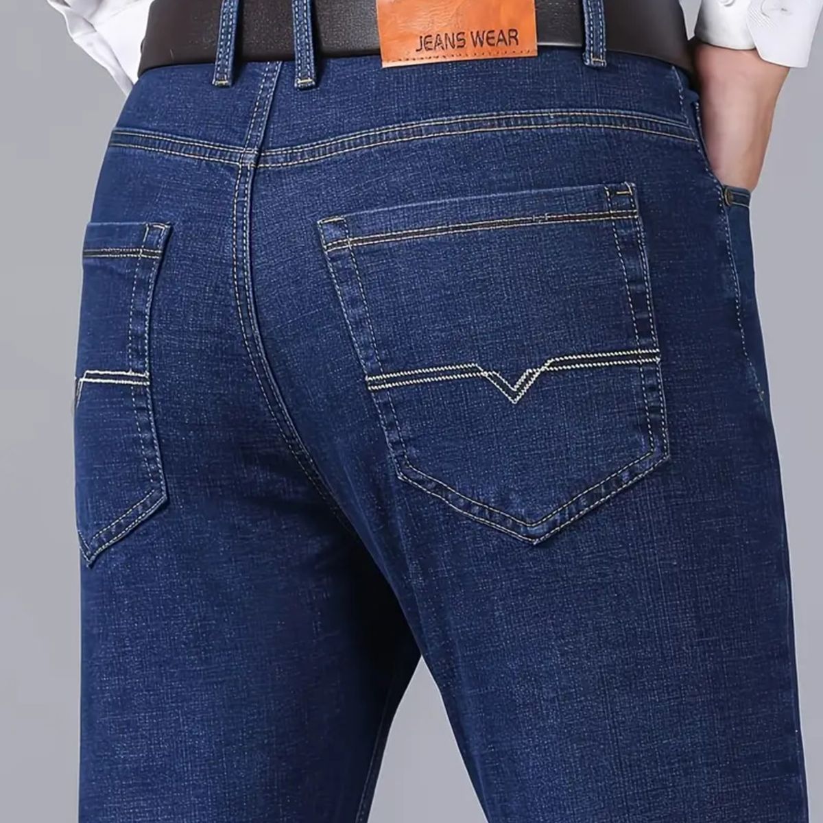 ABC - Pantalon Jean Para Hombre Clasico slim fit comodos livianos