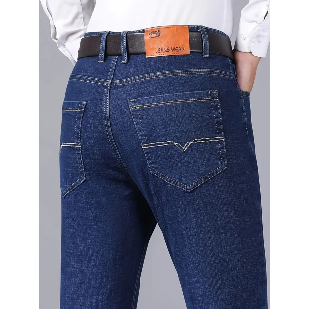 ABC - Pantalon Jean Para Hombre Clasico slim fit comodos livianos