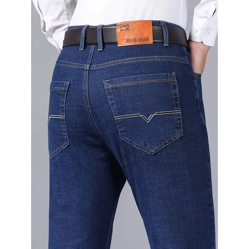 ABC - Pantalon Jean licrado Para Hombre Clasico skinny slim fit comodos