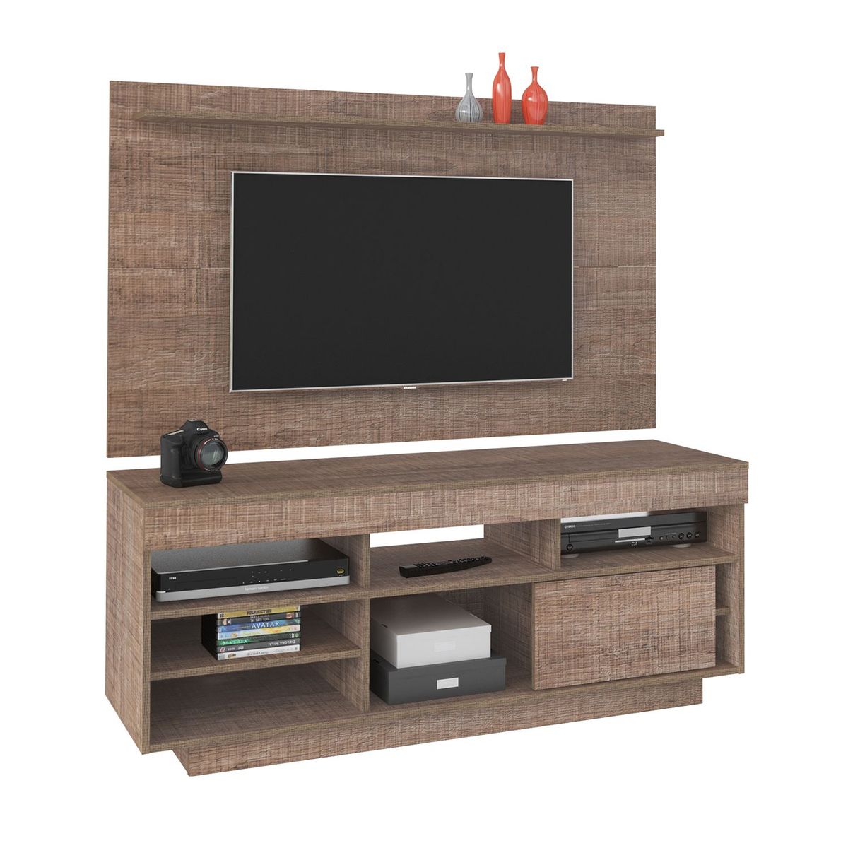 BERTOLINI - Panel para TV Moderno de 140 x 139 x 41 cm para Televisores de Hasta 47 Pulgadas, Bertolini